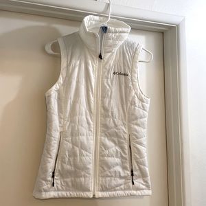 White Columbia puffer vest